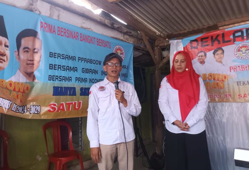 Relawan Prima Bersinar deklarasikan dukungan ke Prabowo -Gibran,Sabtu 18/11/2023 ( foto : Istimewa)