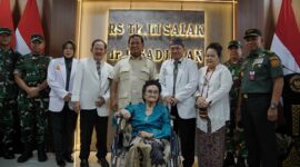 Menteri Pertahanan Prabowo Subianto menghadiri peresmian RS TNI TK III Salak dr. H Sadjiman, Bogor, Jawa Barat. (Dok. Tim Media Prabowo Subianto)