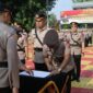 Kapolres Purwakarta AKBP Edwar Zulkarnain,pimpin sertijab Wakapolres dan lima Kapolsek,Rabu 13/12/2023 (foto : Istimewa)