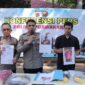 Kapolres Purwakarta, AKBP Edwar Zulkarnain saat rilis ungkap kasus di Mapolres Purwakarta, pada Jum'at 15/12/2023 (foto : Istimewa)