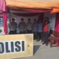 Dalam Ops Lilin Lodaya 2023 Polsek Campaka mendirikan pos pengamanan Natal 2023 dan Tahun Baru 2024.,berlokasi di perempatan Pasar Minggu,Desa Campaka,Kecamatan Campaka,Purwakarta,Jum'at 22/12/2023 (foto : Istimewa)