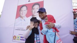 Calon Presiden nomor urut 2, Prabowo Subianto hadir di acara Deklarasi Dukungan dari masyarakat Subang dan Relawan. (Dok. TKN Prabowo - Gibran)
