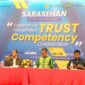 Gathering dan Sarasehan LSP Talenta Wirausaha Nusantara untuk Penguatan Kewirausahaan dan UKM di Indonesia, yang di hadiri oleh Martshudy Khahar, S.E., Deputi Bidang Usaha Mikro Kementrian Koperasi dan UMKM RI, dan NS. Aji Martono, Komisioner Badan Nasional Sertifikasi Profesi (BNSP) di Grya Persada Hotel, Kaliurang - Jogjakarta (9/3/24). (Doc.Ist)