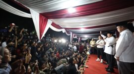 Prabowo Subianto saat konferensi pers di Kertanegara IV Setelah resmi diumumkan Komisi Pemilihan Umum (KPU) sebagai presiden RI terpilih, (Dok. Tim Media Prabowo Subianto)

